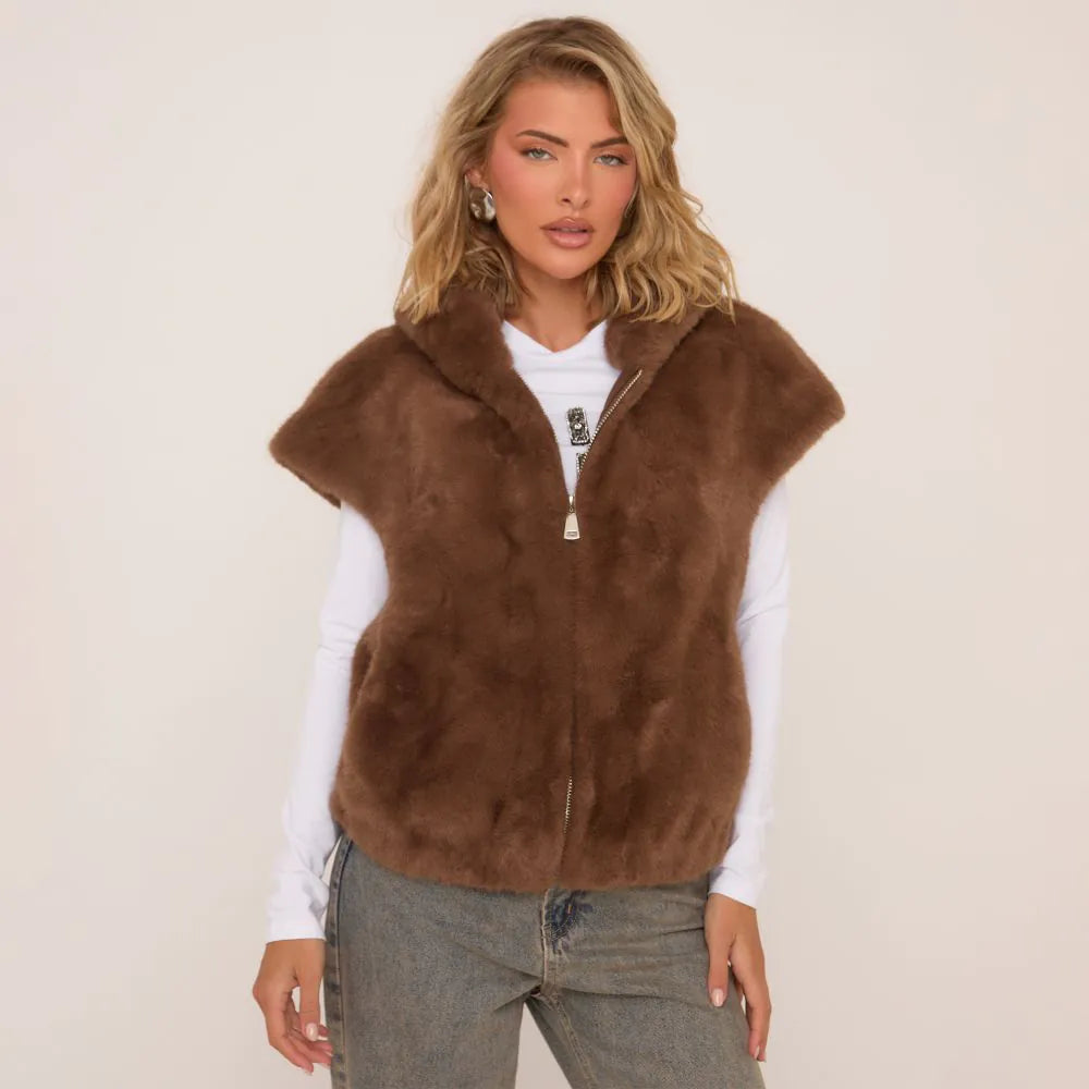 gilet sans manche oversize