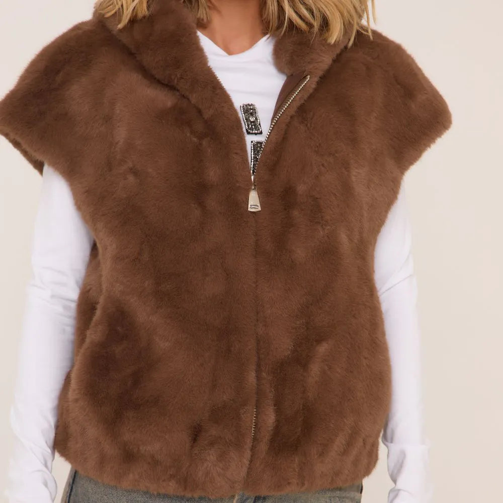 gilet sans manche oversize