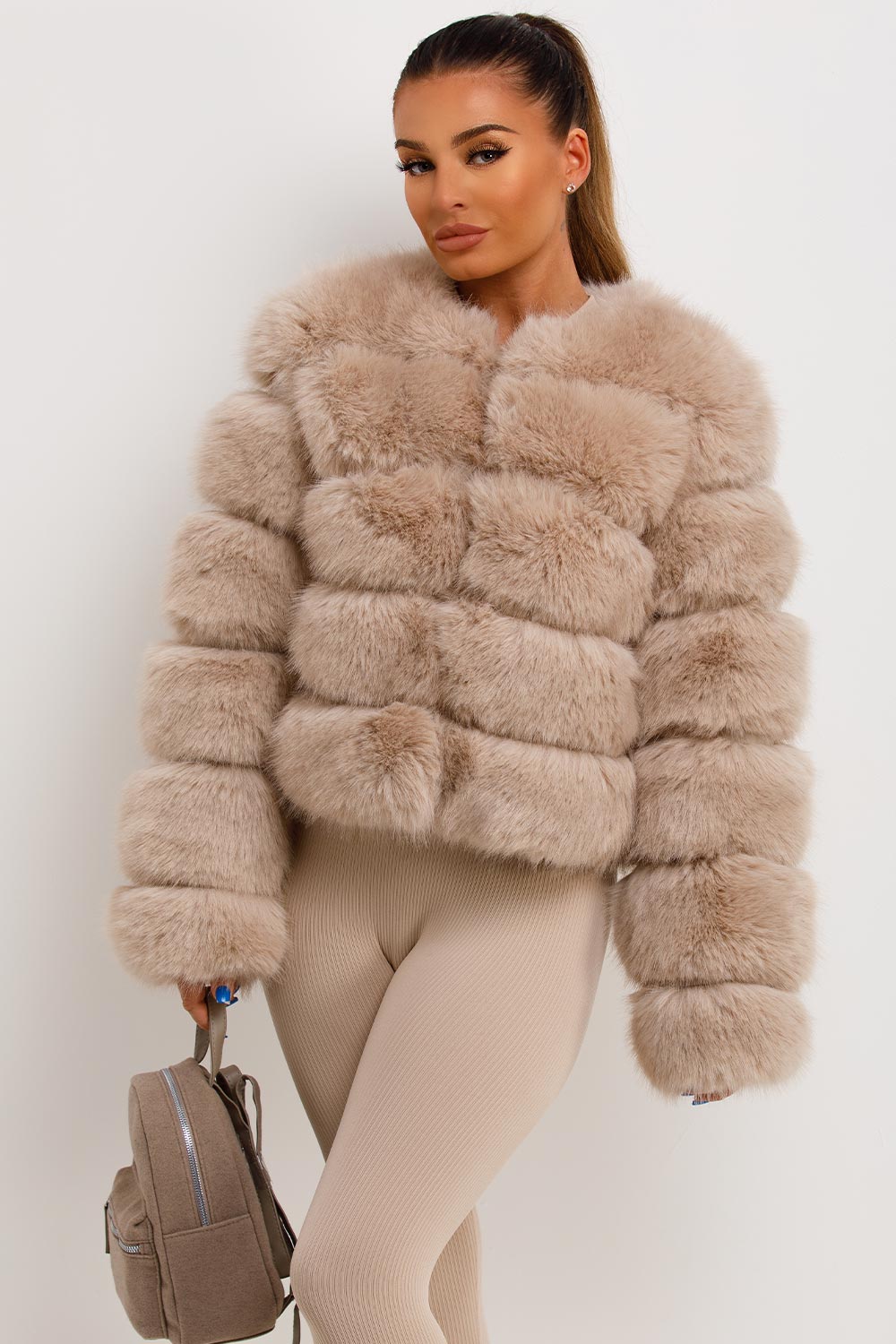 veste en fourrure bubble coat